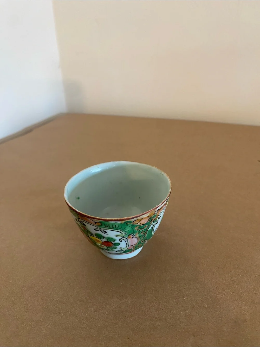 Antique Chinese Famille Rose porcelain Teacup hand painted small cup